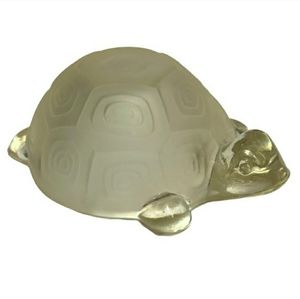 Vintage Art Glass Turtle Tortoise Bowl FigurineVintage EUC!